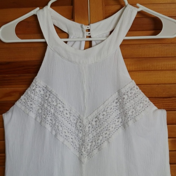 SOLD Altar'd State white halter neck sleeveless dress - Picture 4 of 8